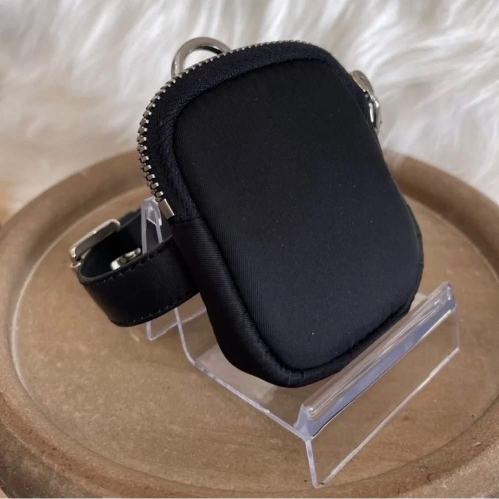 Authentic Prada Black Tessuto Mini Ankle Pouch / Bag